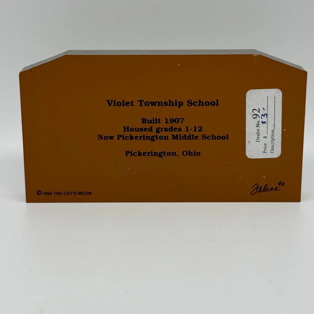 Cats Meow Violet Township Pickerington Middle School Ohio  Vintage 1994
